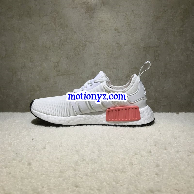 Real Boost Adidas NMD R1 PK White Pink GS